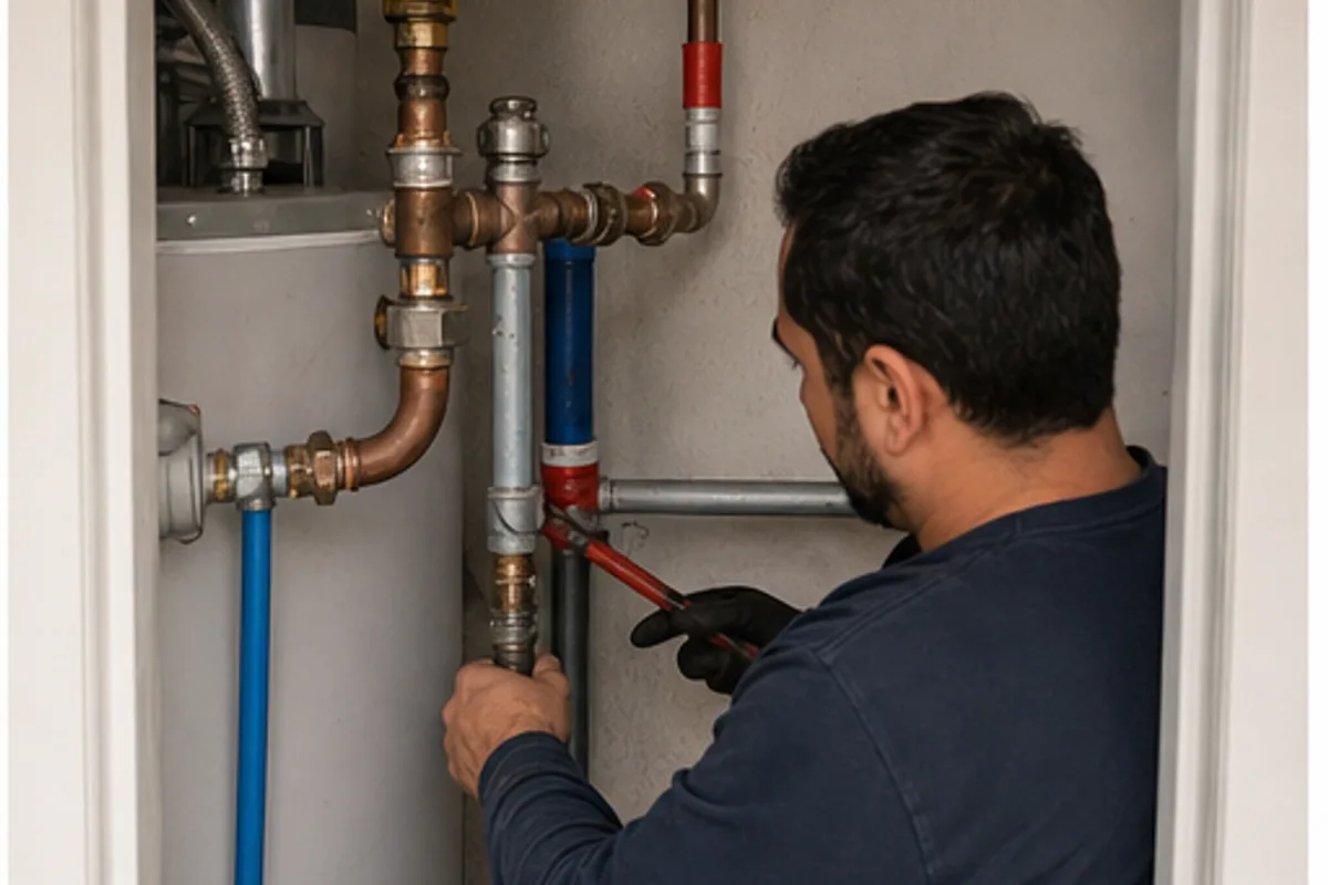 Plumbing work for an older Los Angeles basin home